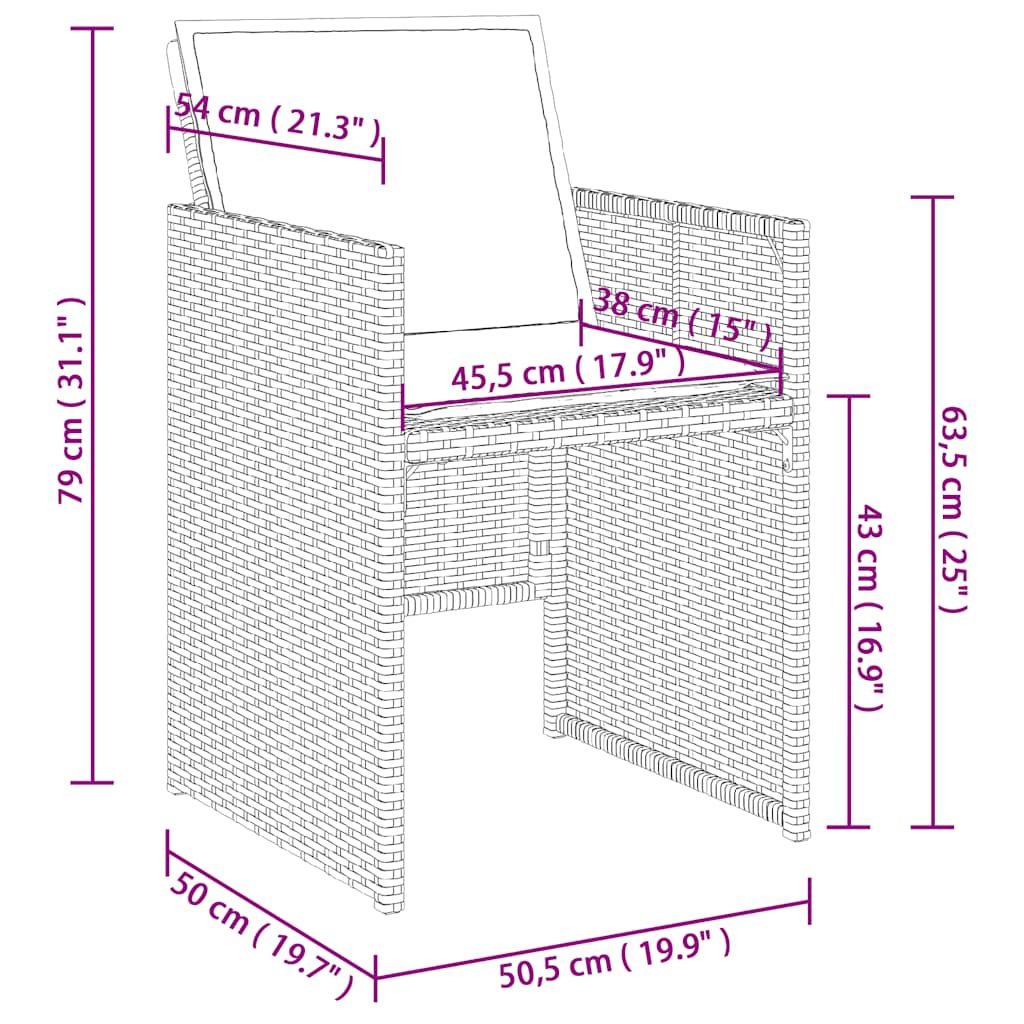 11 részes szürke polyrattan kerti ülőgarnitúra párnákkal