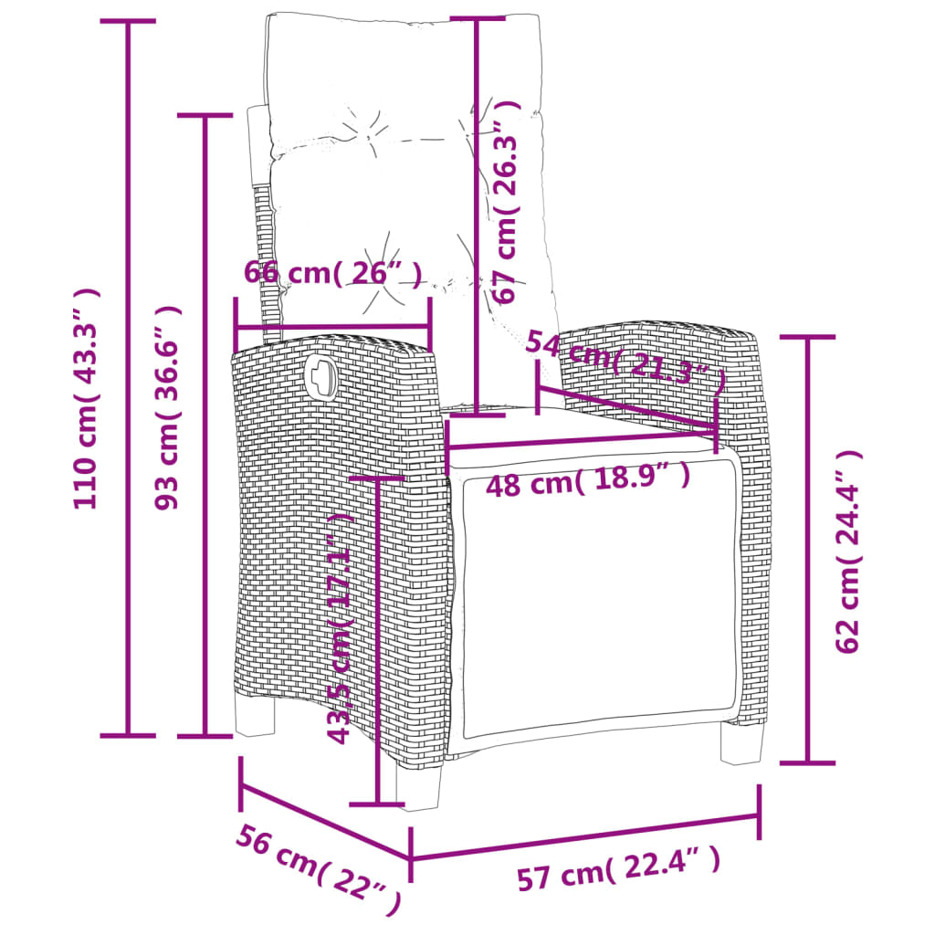 4 részes szürke polyrattan kerti étkezőszett párnával