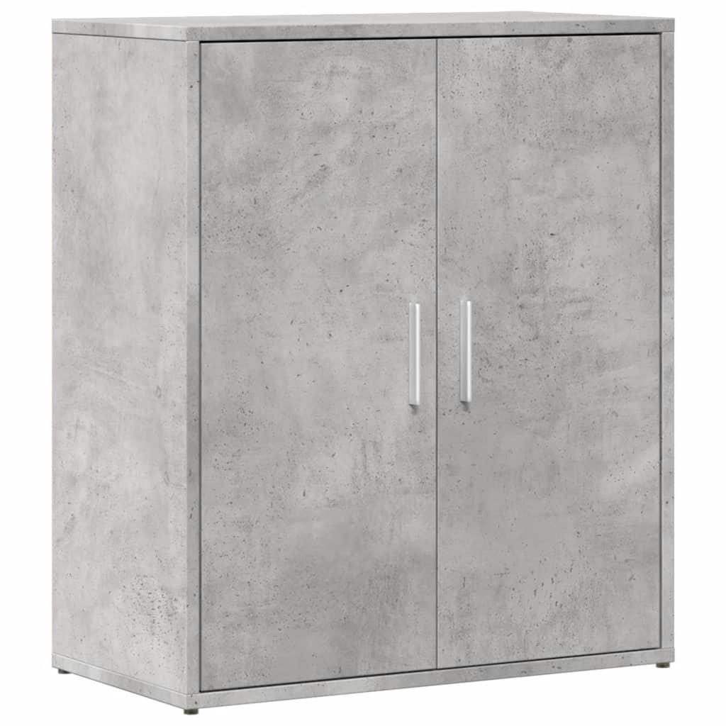 2 db betonszürke szerelt fa tálalószekrény 60 x 31 x 70 cm