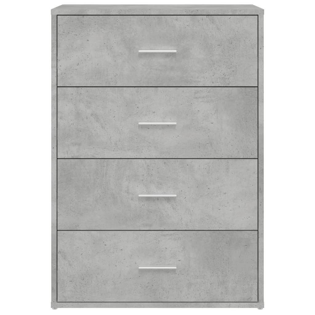 2 db betonszürke szerelt fa tálalószekrény 60 x 31 x 84 cm
