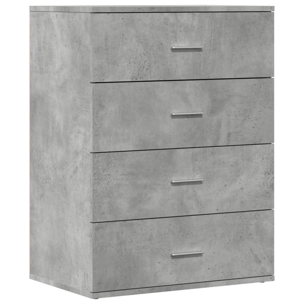 2 db betonszürke szerelt fa tálalószekrény 60 x 39 x 80 cm