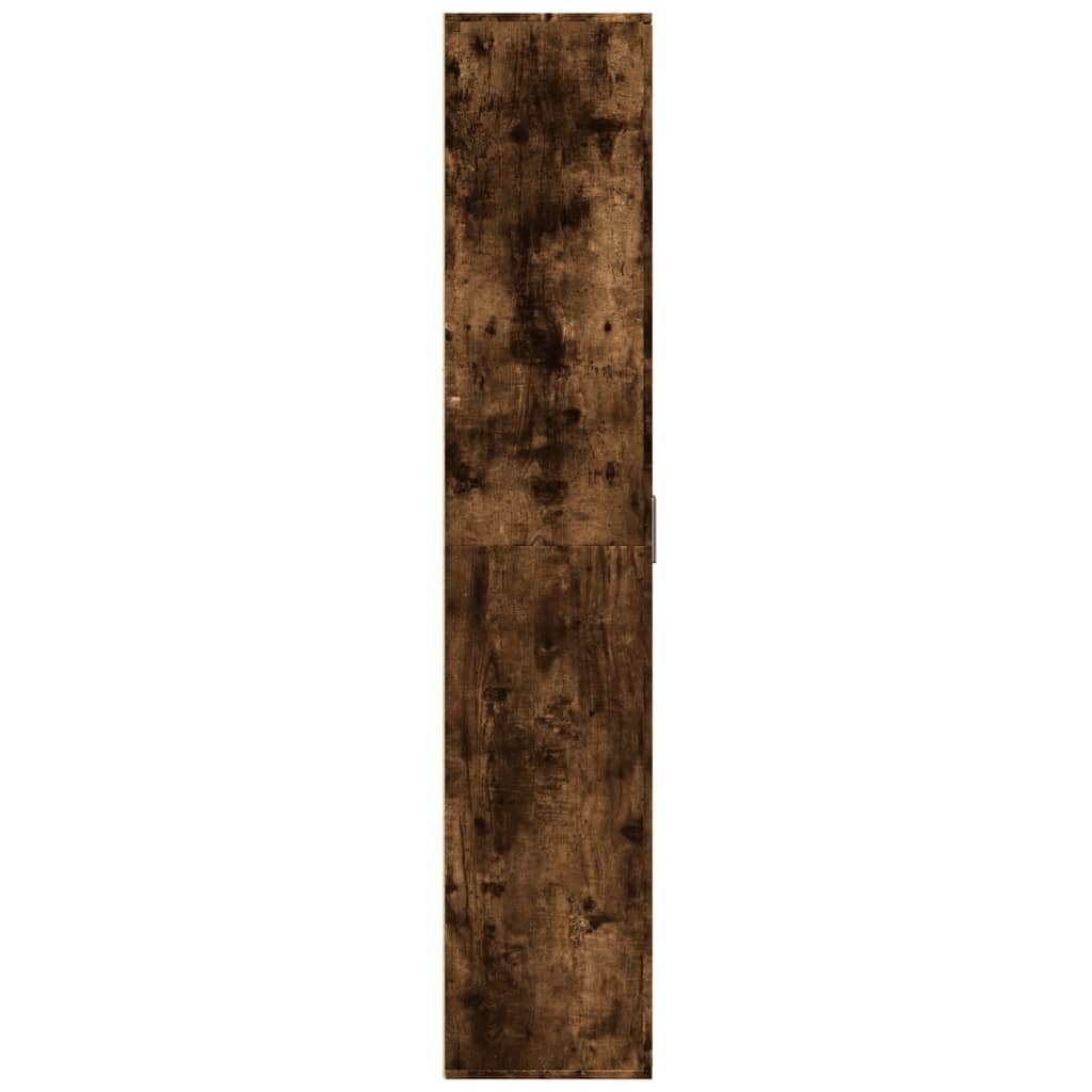 füstös tölgy színű szerelt fa magasszekrény 80 x 35 x 180 cm