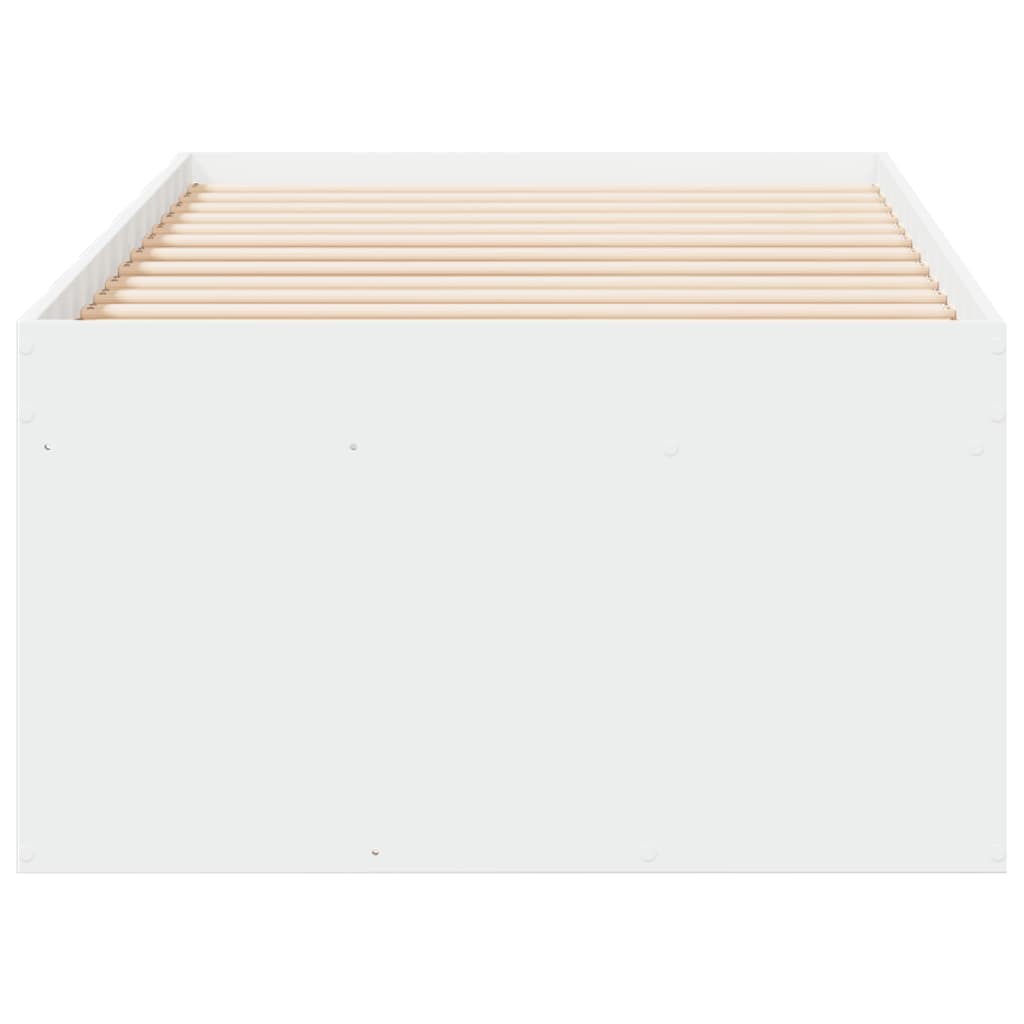 fehér kanapéágy fiókkal matrac nélkül 100x200 cm