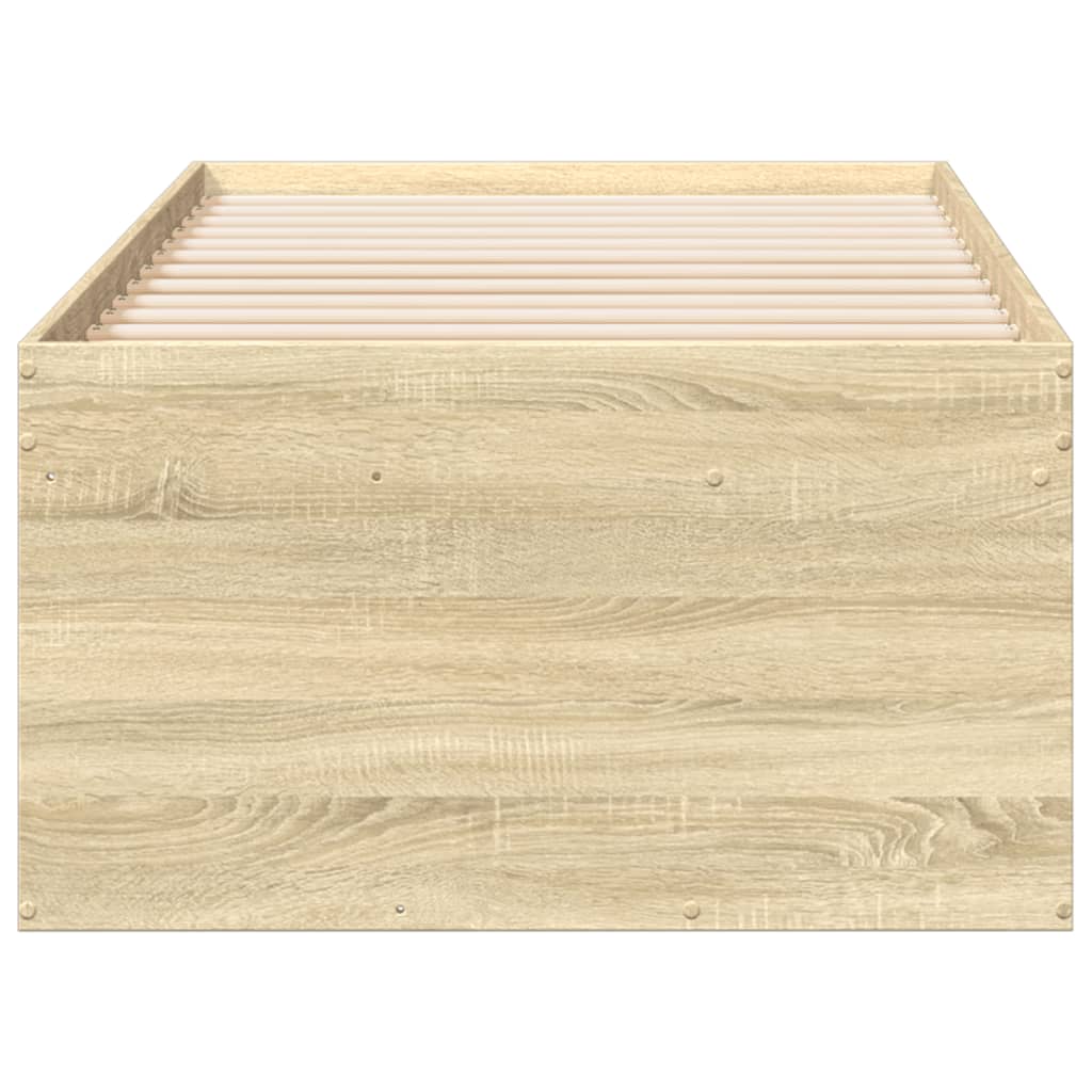 sonoma tölgy kanapéágy fiókkal matrac nélkül 100x200 cm