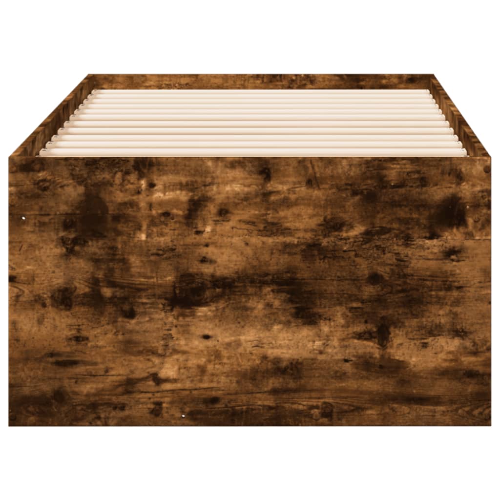 füstös tölgy kanapéágy fiókkal matrac nélkül 100x200 cm