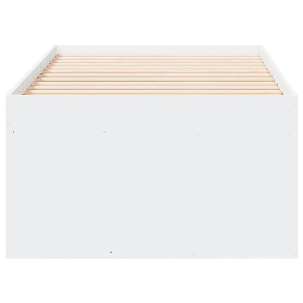 fehér kanapéágy fiókkal matrac nélkül 90x200 cm