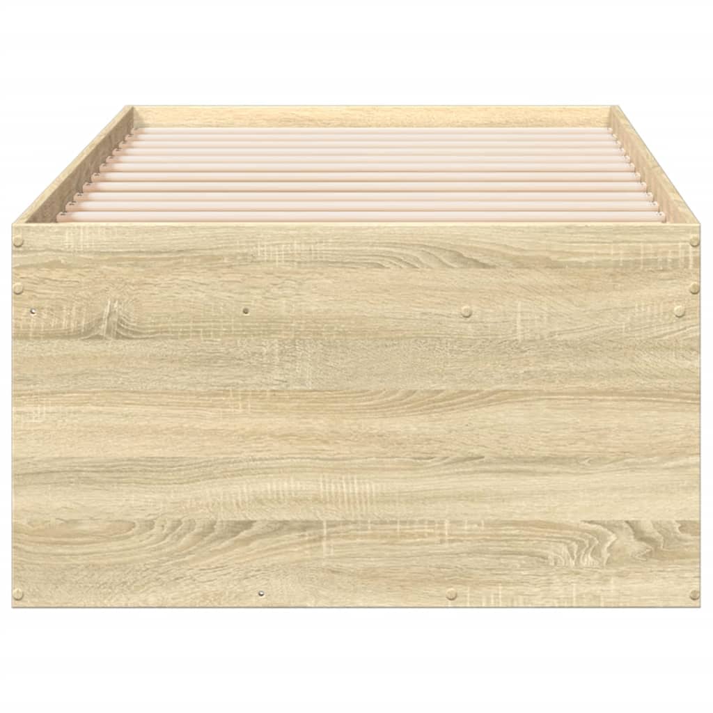 sonoma tölgy kanapéágy fiókkal matrac nélkül 90x200 cm