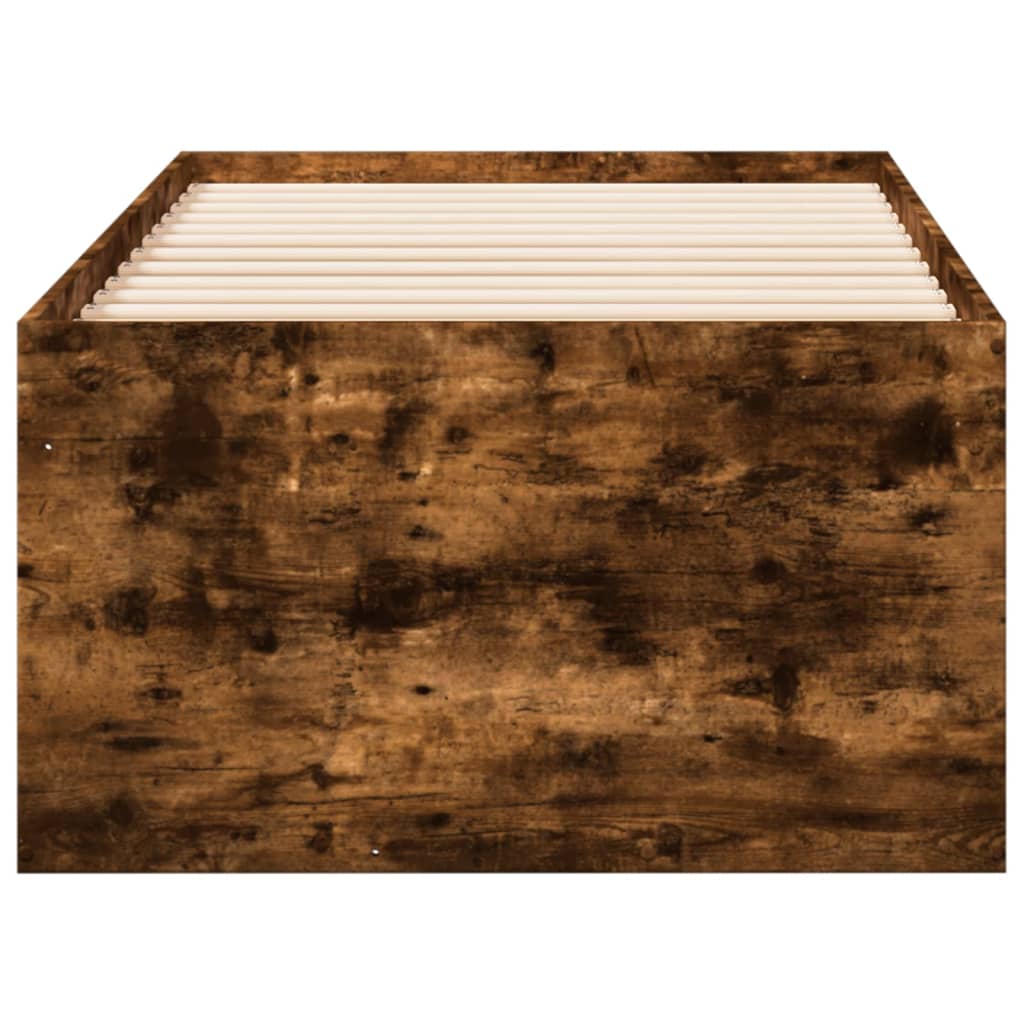 füstös tölgy kanapéágy fiókkal matrac nélkül 90x200 cm