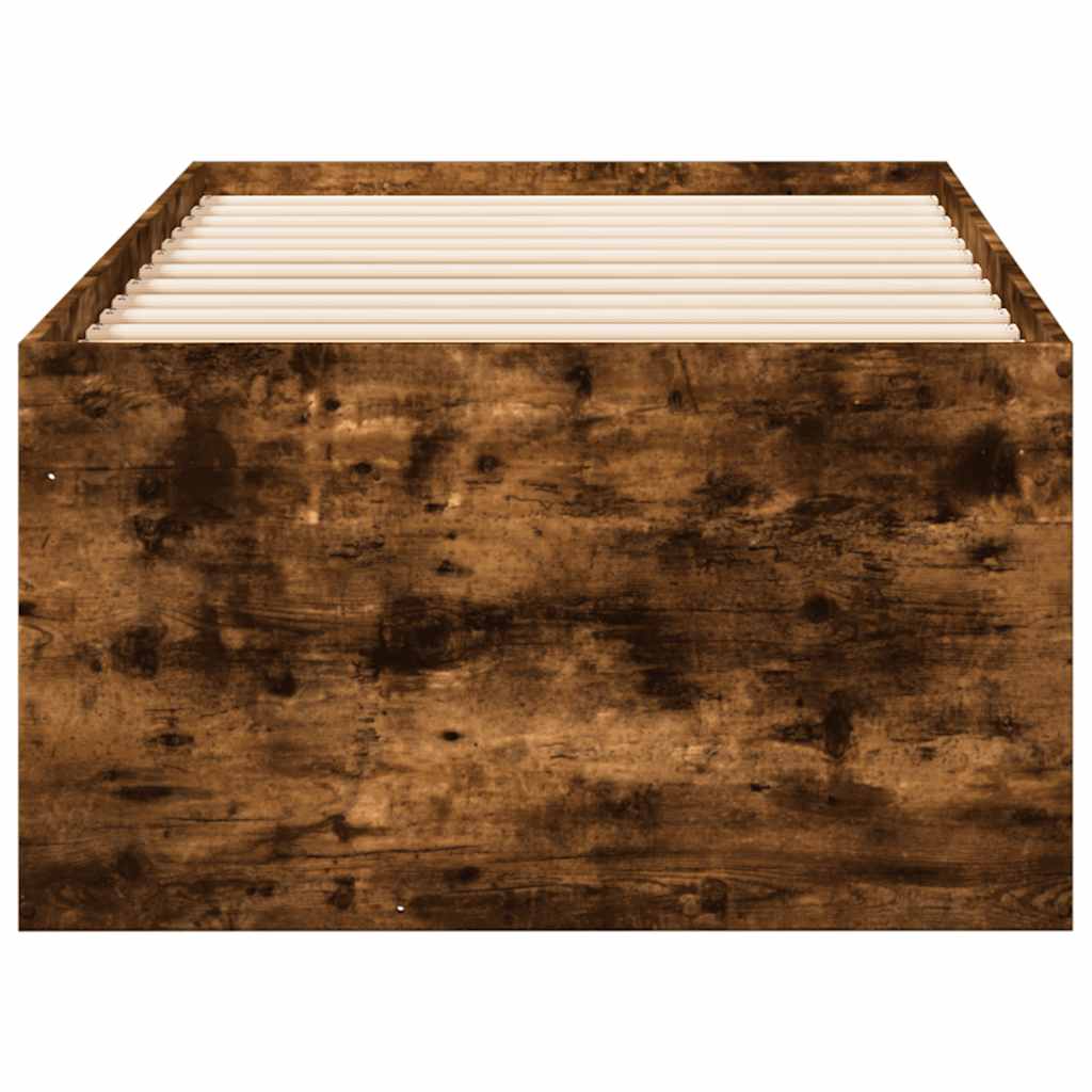 füstös tölgy kanapéágy fiókkal matrac nélkül 90x190 cm