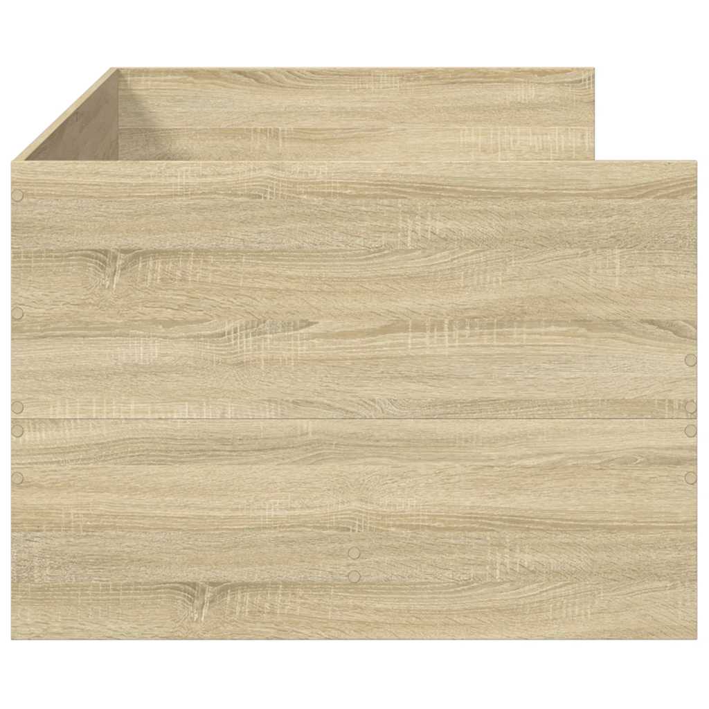 sonoma tölgy kanapéágy fiókkal matrac nélkül 75x190 cm