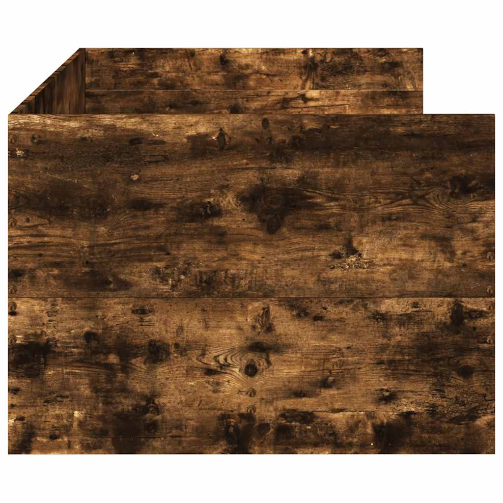 füstös tölgy kanapéágy fiókkal matrac nélkül 75x190 cm