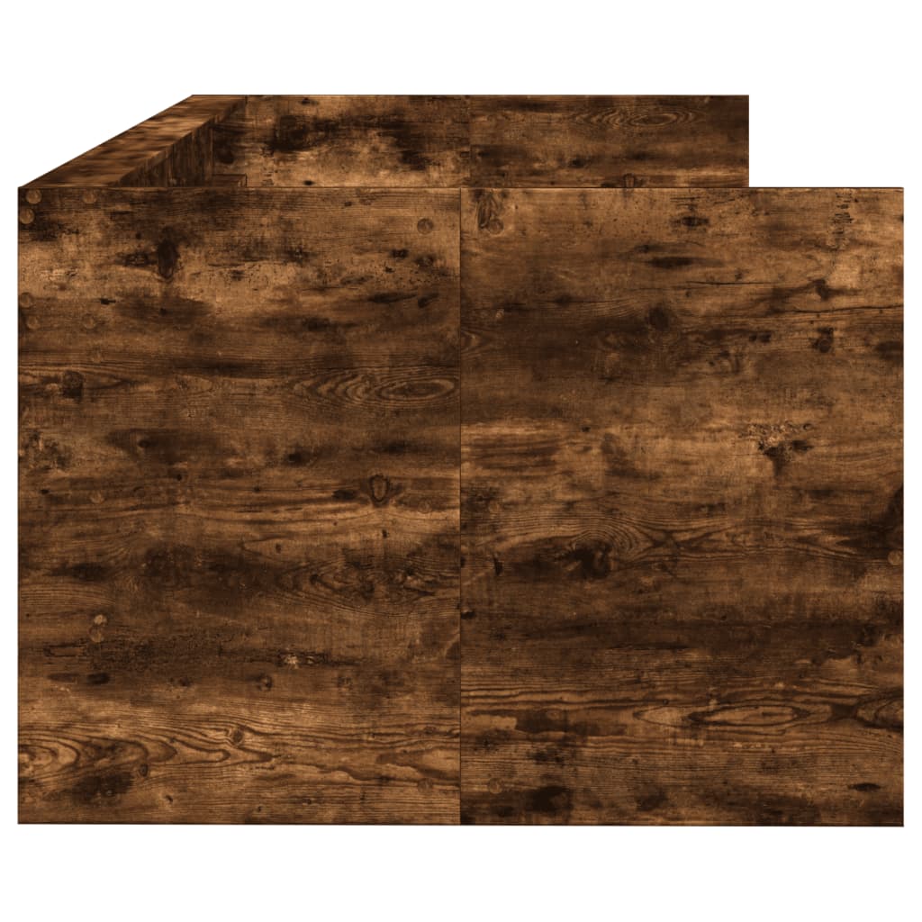 füstös tölgy kanapéágy fiókkal matrac nélkül 100x200 cm