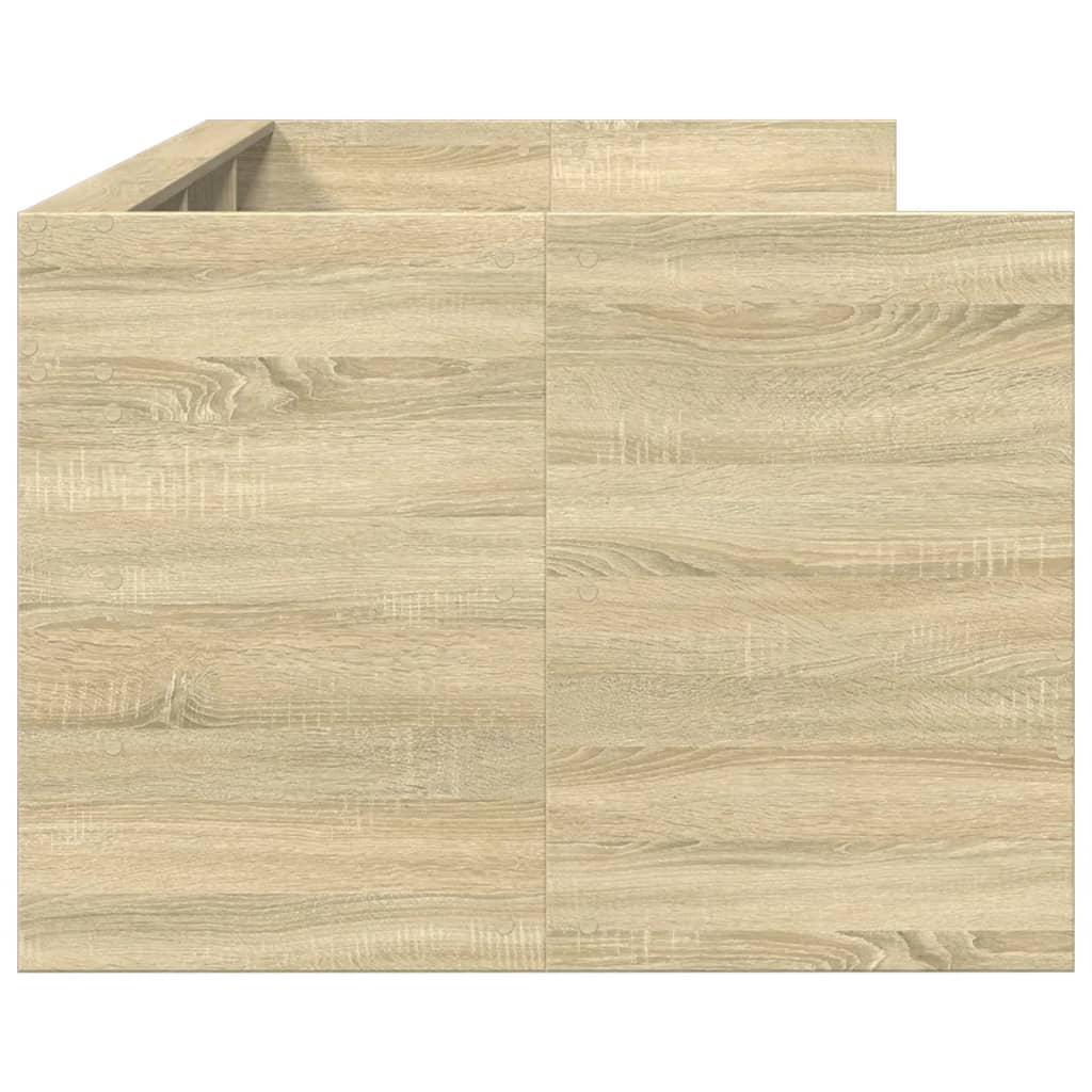 sonoma tölgy kanapéágy fiókkal matrac nélkül 90x200 cm