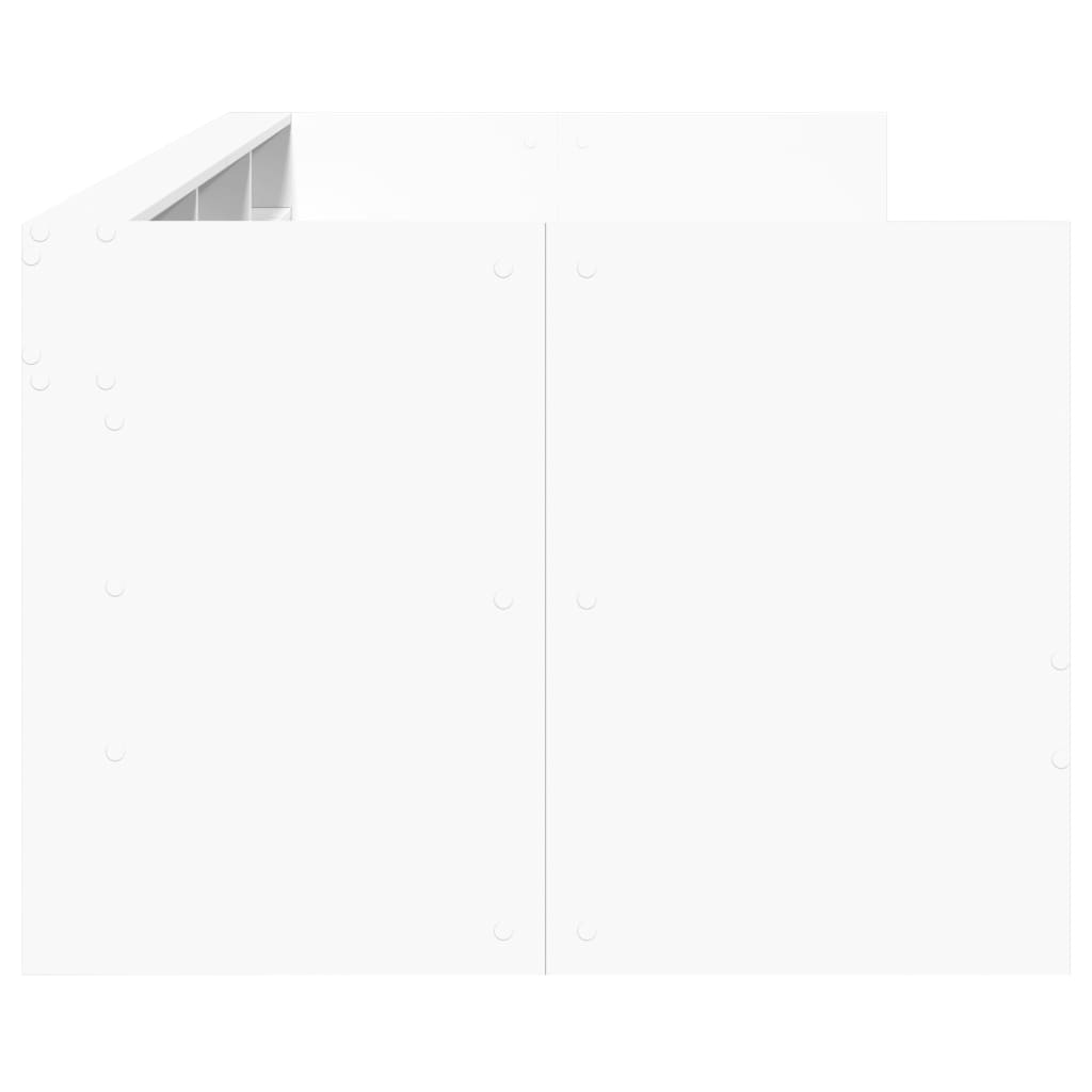 fehér kanapéágy fiókkal matrac nélkül 75x190 cm