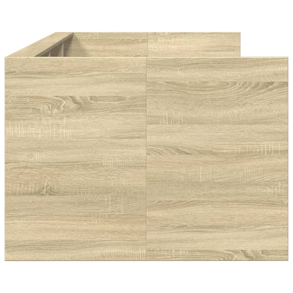 sonoma tölgy kanapéágy fiókkal matrac nélkül 75x190 cm