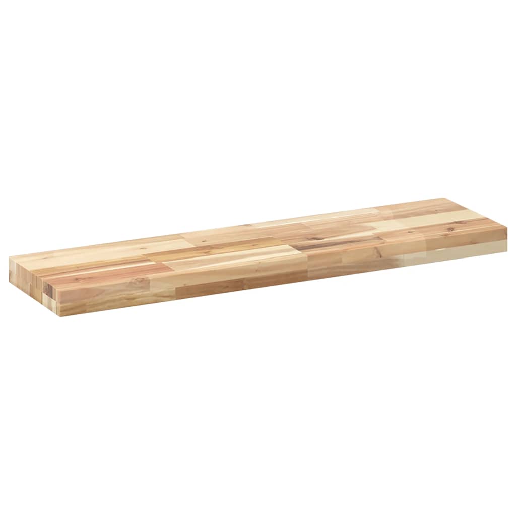 2 db kezeletlen tömör akácfa függőpolc 100 x 20 x 4 cm