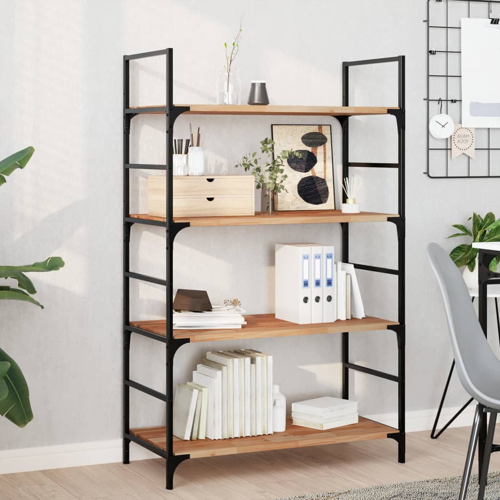 4 db olajbevonatú tömör akácfa függőpolc 100 x 40 x 2 cm