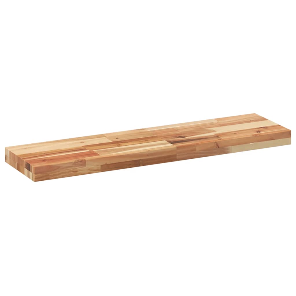 2 db olajbevonatú tömör akácfa függőpolc 100 x 20 x 4 cm