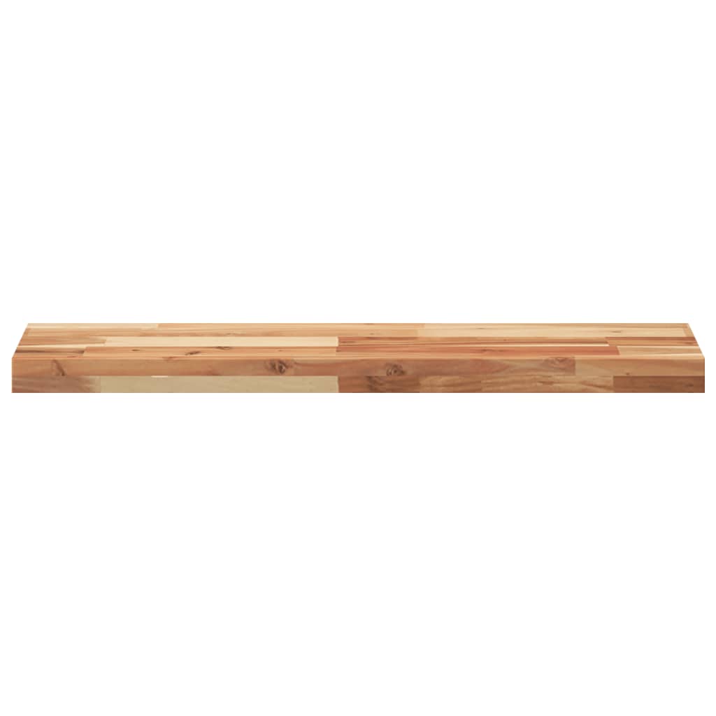 2 db olajbevonatú tömör akácfa függőpolc 100 x 20 x 4 cm