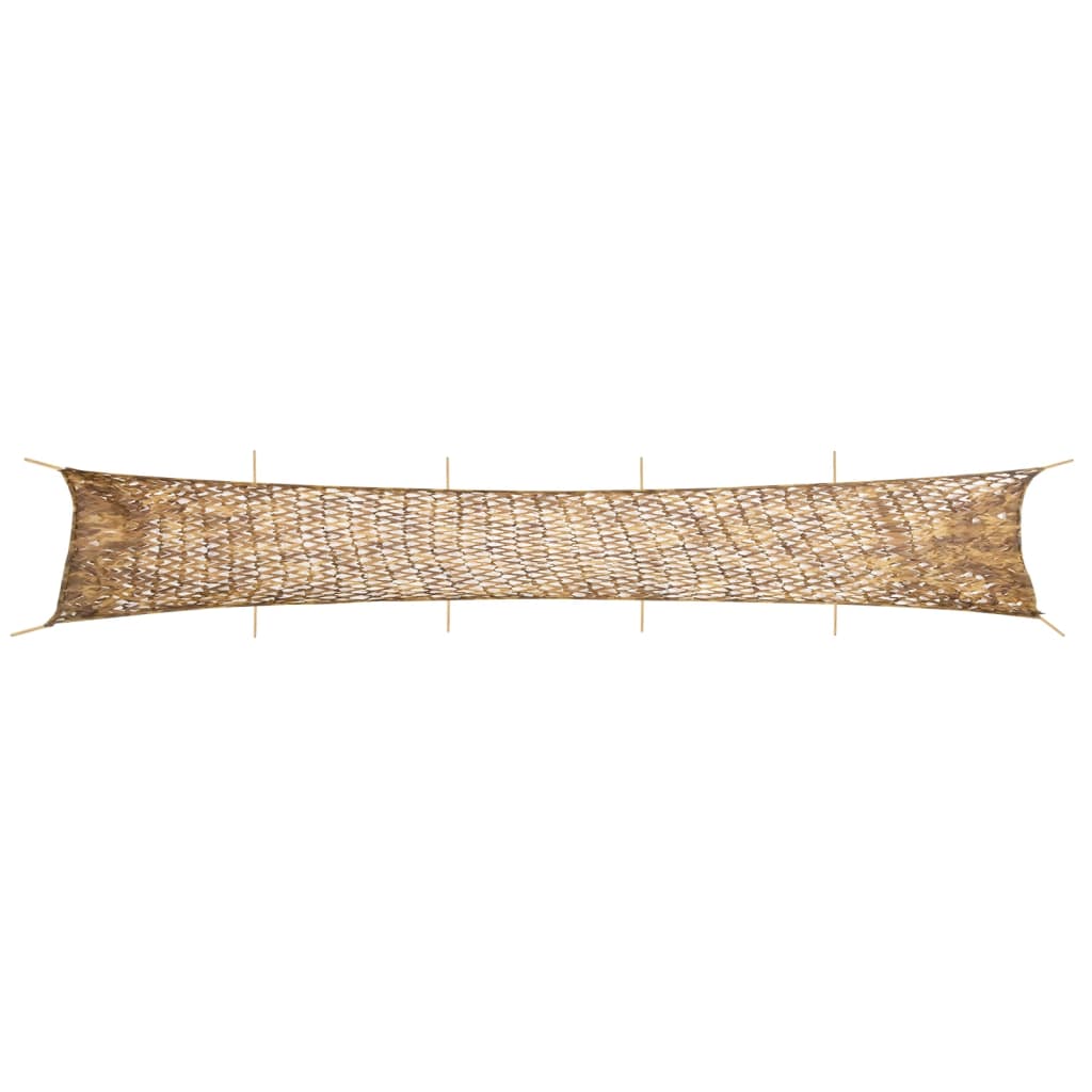 homokszínű kamuflázsháló tárolózsákkal 1038x137 cm