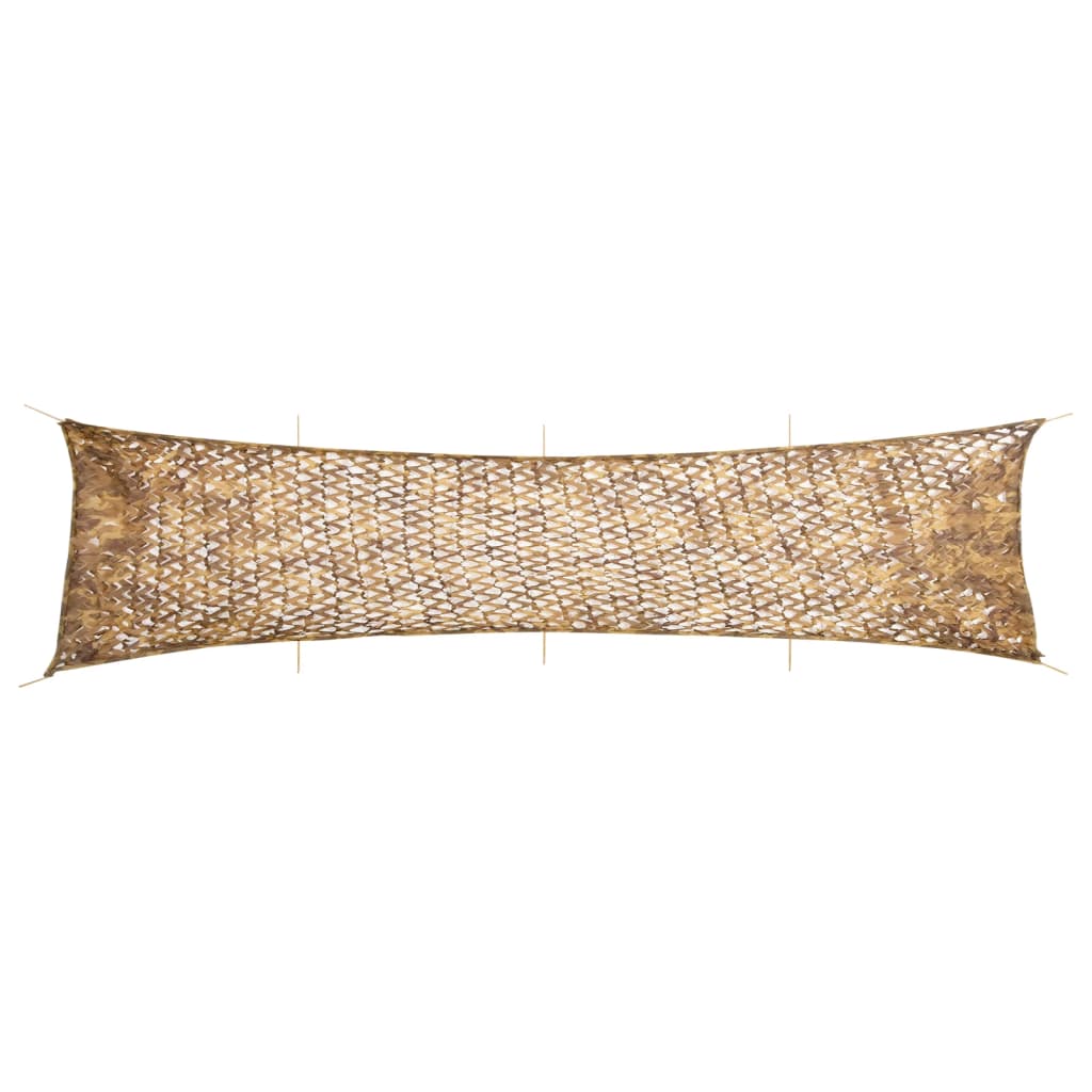 homokszínű kamuflázsháló tárolózsákkal 809x207 cm