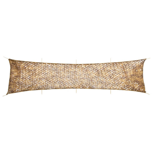 homokszínű kamuflázsháló tárolózsákkal 809x207 cm