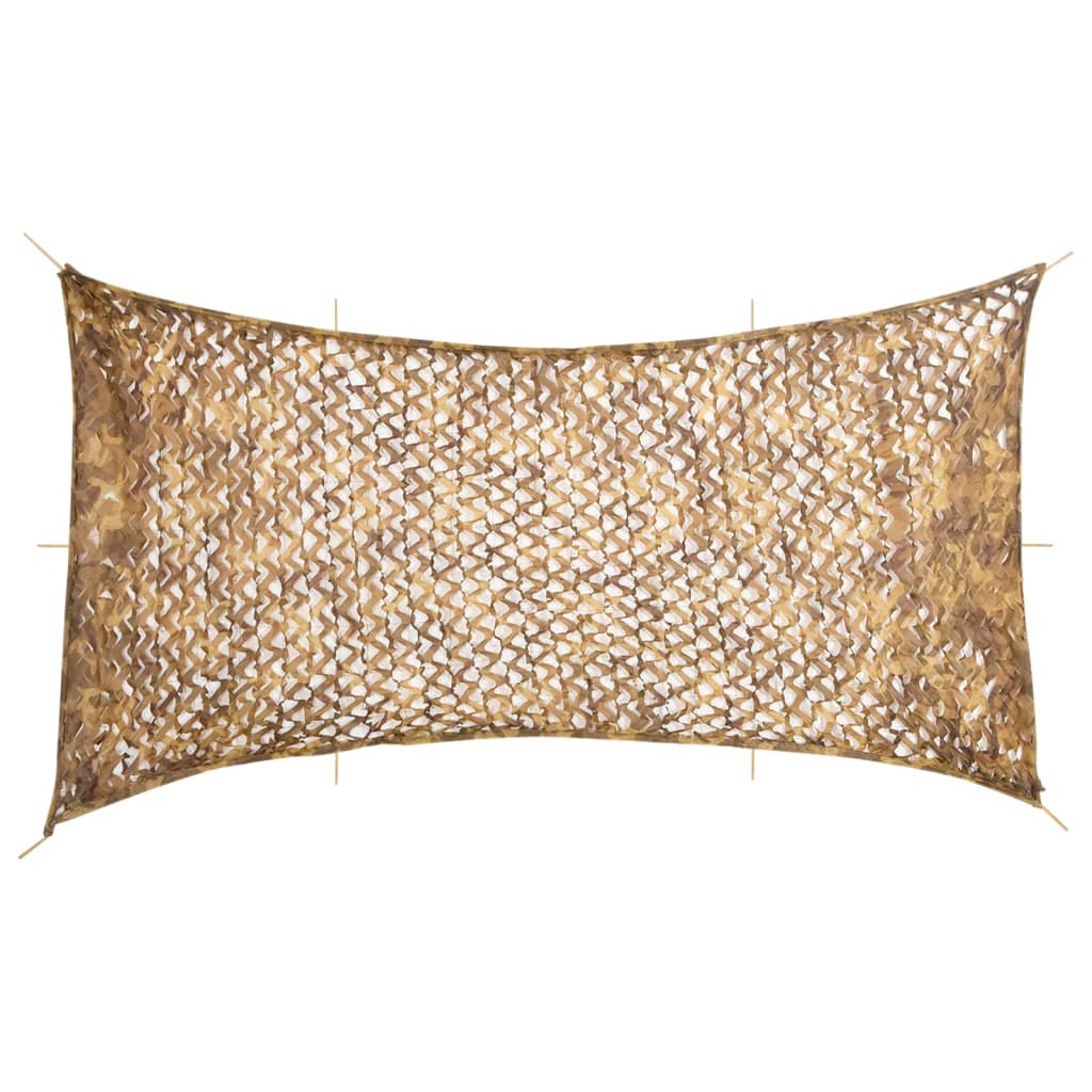 homokszínű kamuflázsháló tárolózsákkal 708x423 cm