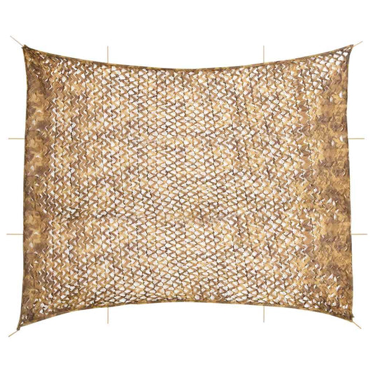 homokszínű kamuflázsháló tárolózsákkal 729x602 cm