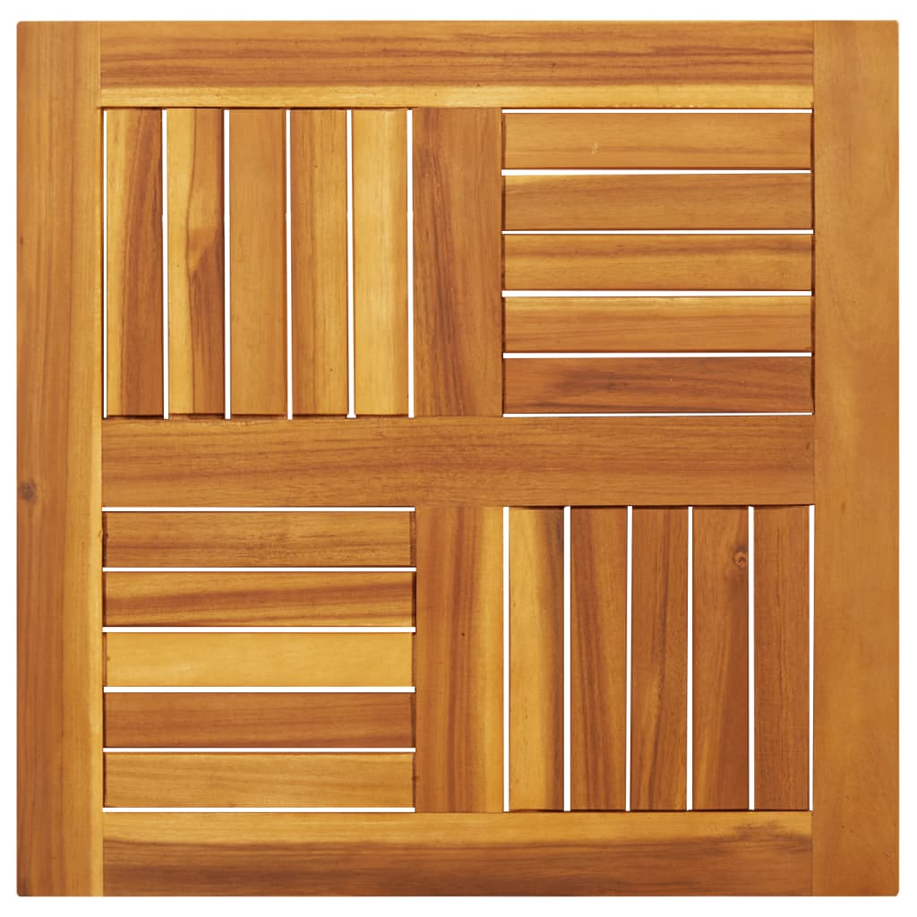 tömör akácfa négyzet alakú asztallap 60 x 60 x 2 cm
