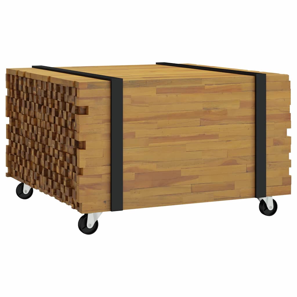Dohányzóasztal Barna 60 x 60 x 38 cm Tömör Teakfa