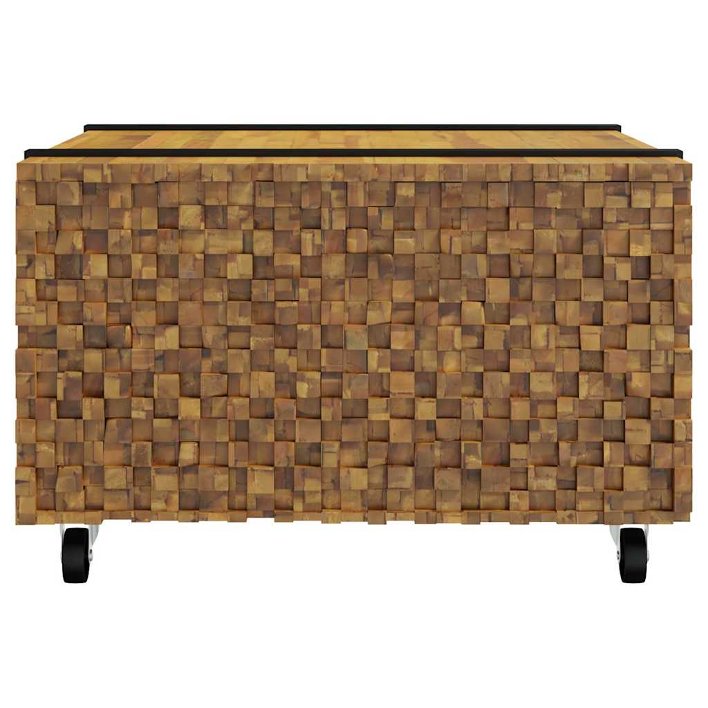 Dohányzóasztal Barna 60 x 60 x 38 cm Tömör Teakfa