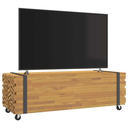 dohányzóasztal 110x45x35 cm tömör fa teakfa