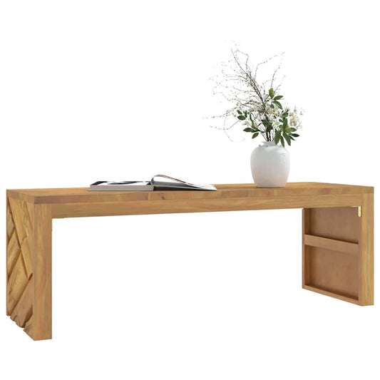 tömör tíkfa dohányzóasztal 110x35x38 cm