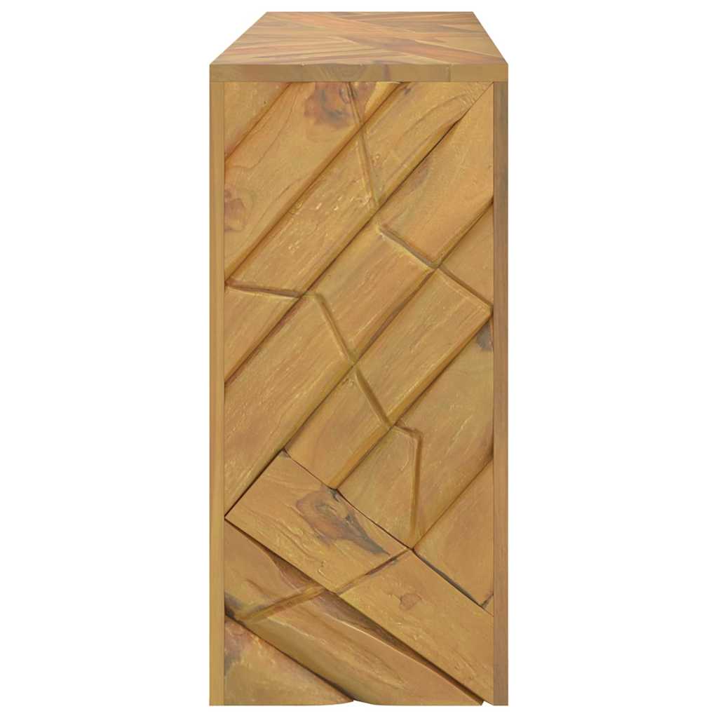 konzolasztal 110x35x75 cm tömör fa teakfa
