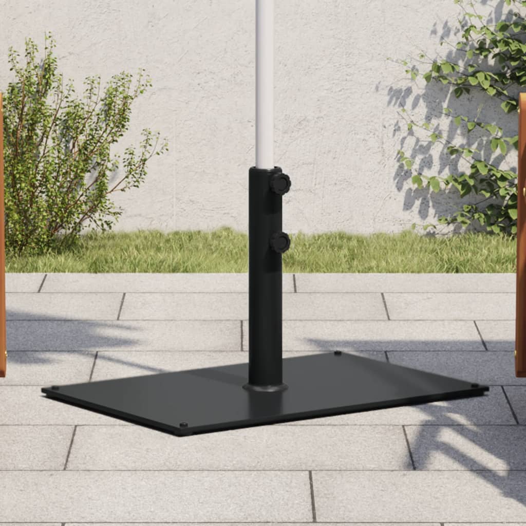 téglalap alakú napernyőtalp Ø32/38/48 mm-es rúdhoz 15 kg