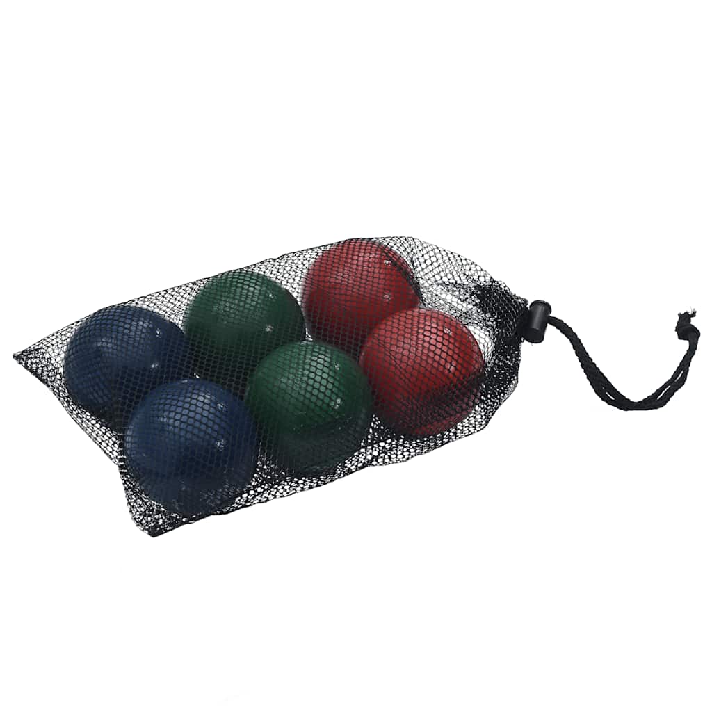 8 darabos tömör fenyőfa bocce golyószett hordtáskával