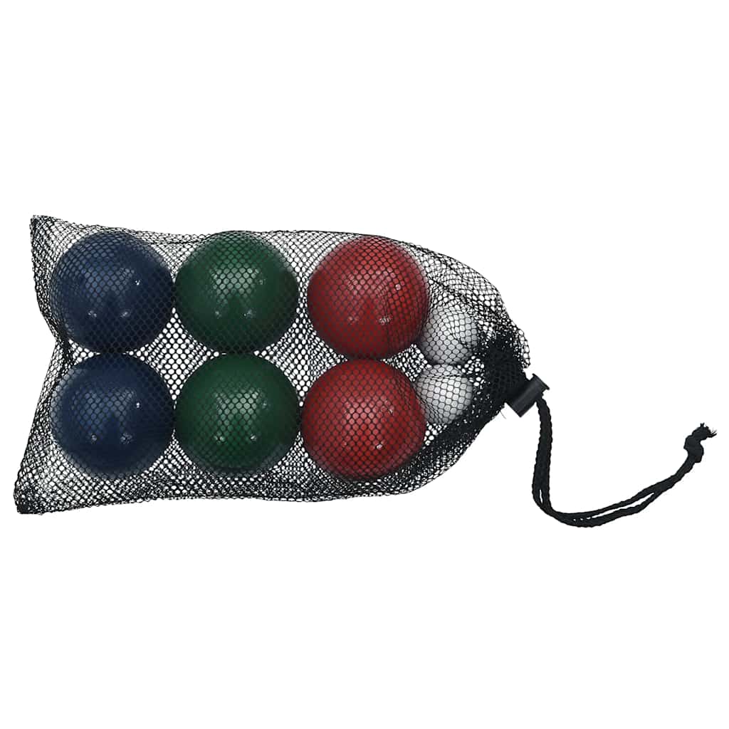 8 darabos tömör fenyőfa bocce golyószett hordtáskával