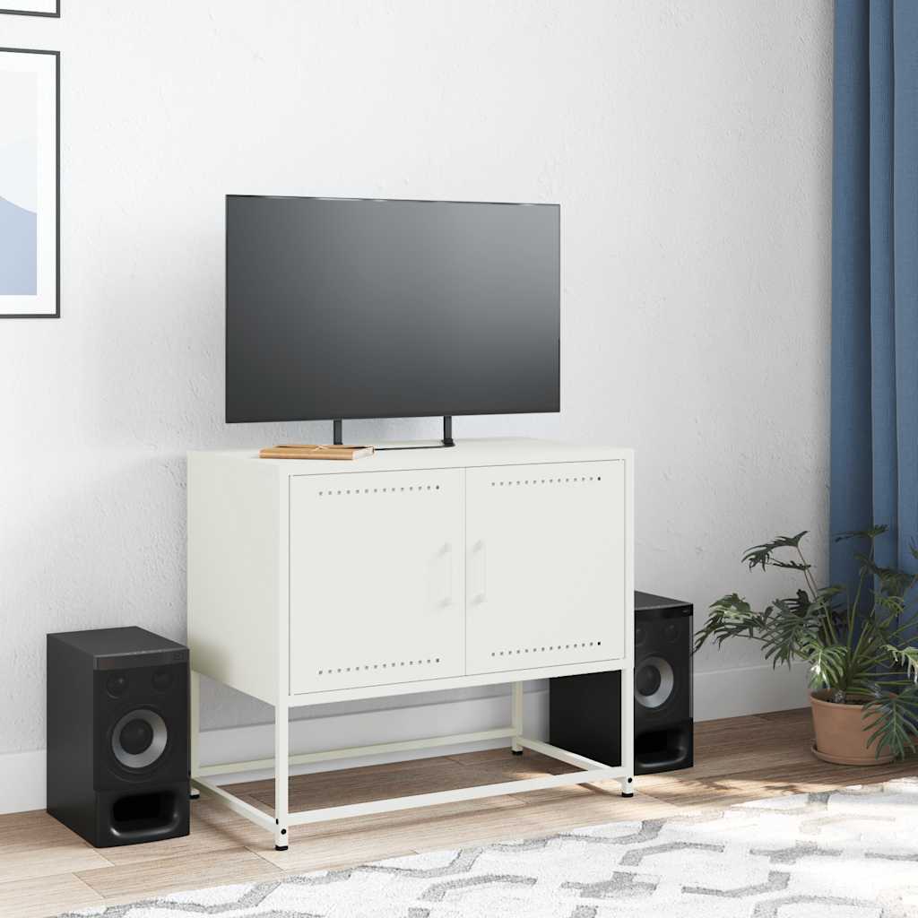 fehér acél TV-szekrény 68,5x39x60,5 cm
