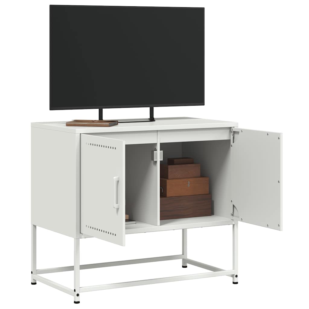 fehér acél TV-szekrény 68,5x39x60,5 cm