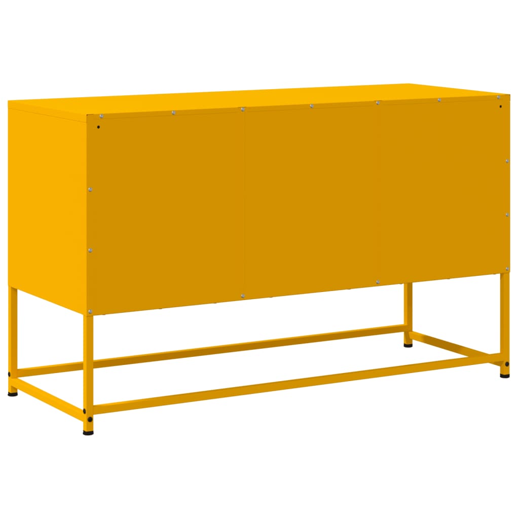 mustársárga acél TV-szekrény 100,5x39x60,5 cm