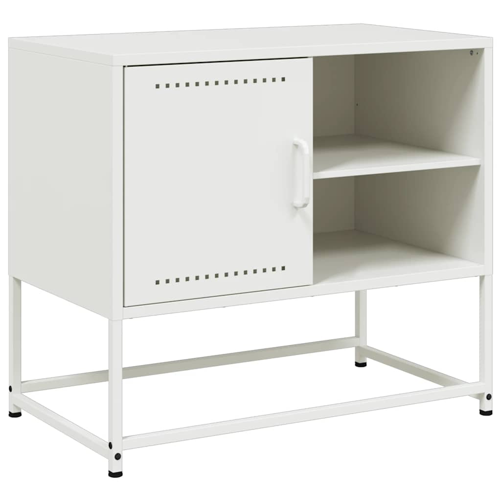 fehér acél TV-szekrény 68 x 39 x 60,5 cm
