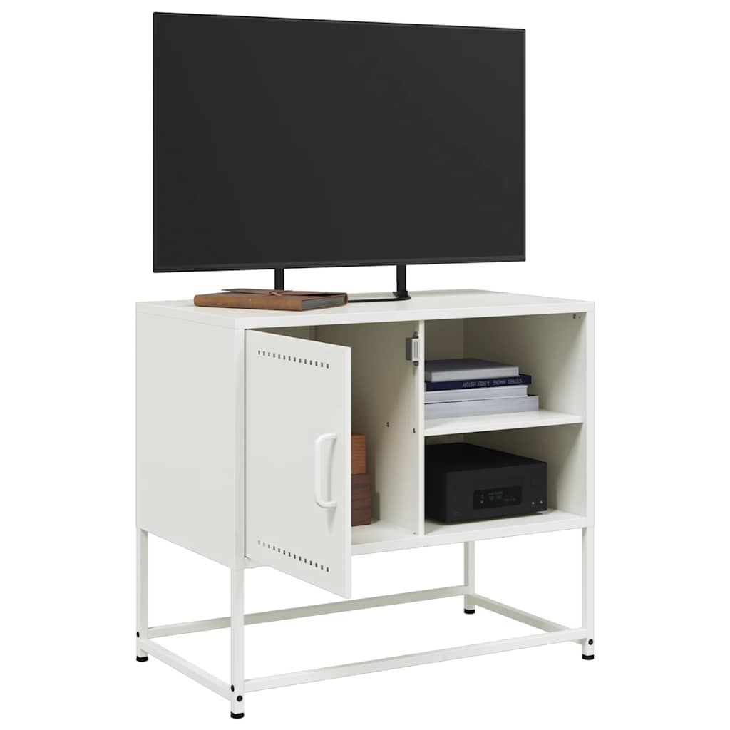 fehér acél TV-szekrény 68 x 39 x 60,5 cm