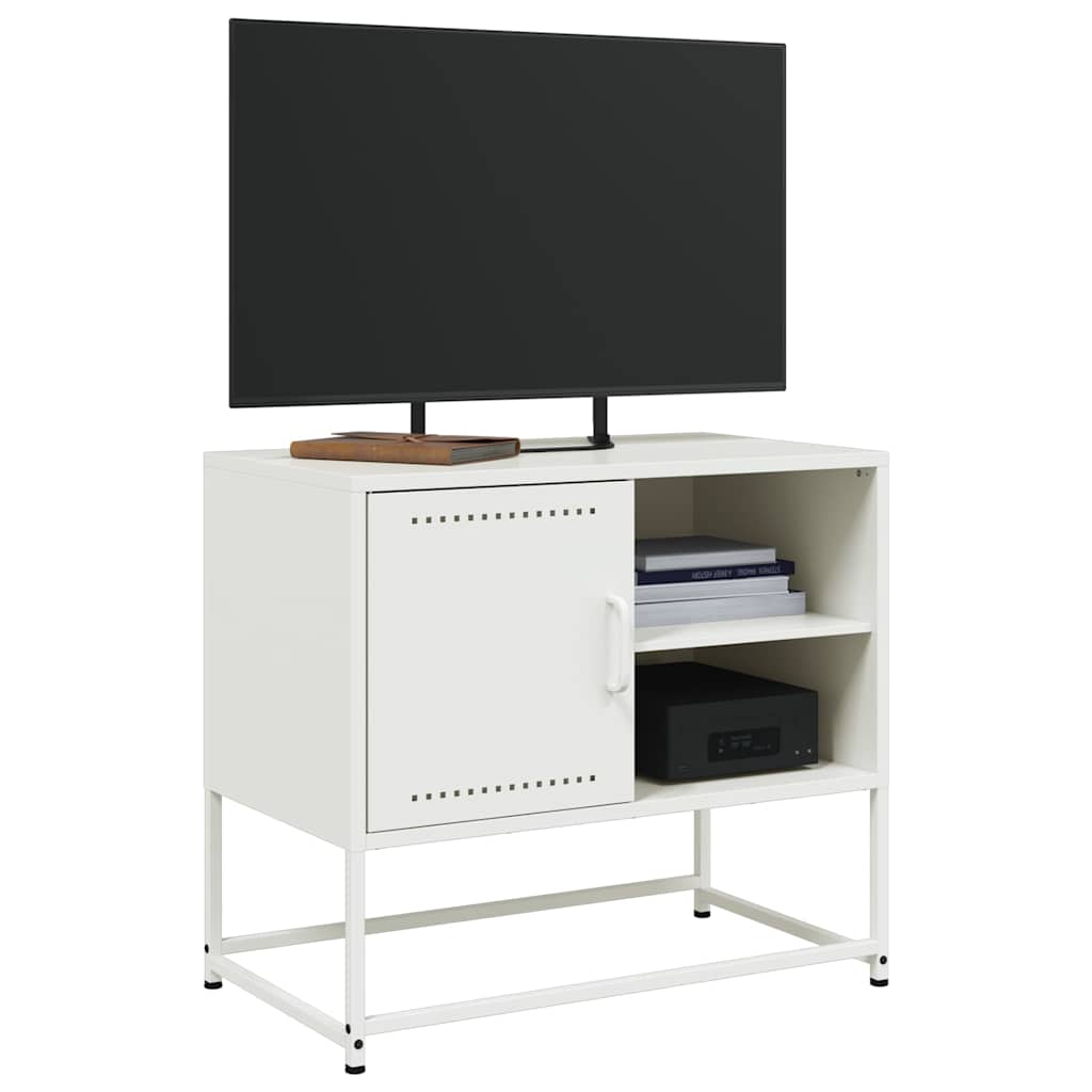 fehér acél TV-szekrény 68 x 39 x 60,5 cm