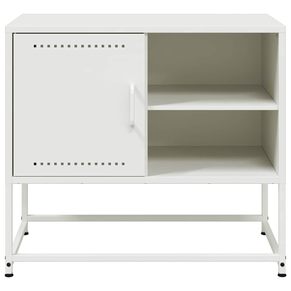 fehér acél TV-szekrény 68 x 39 x 60,5 cm