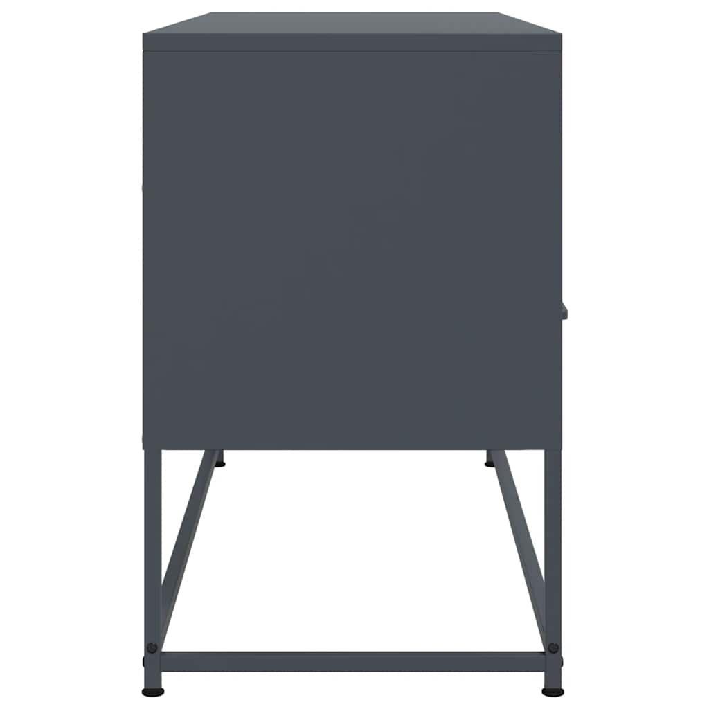 antracitszürke acél TV-szekrény 100,5x39x60,5 cm