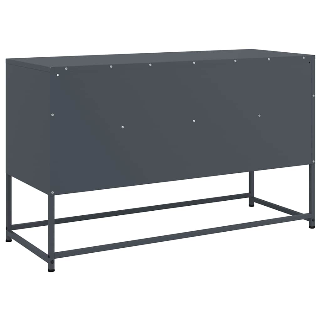 antracitszürke acél TV-szekrény 100,5x39x60,5 cm