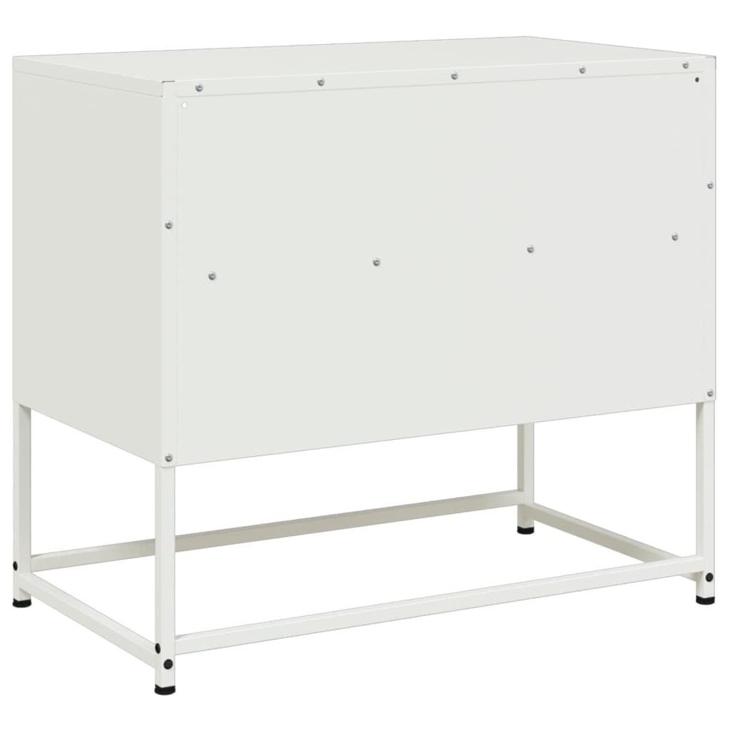 fehér acél TV-szekrény 68 x 39 x 60,5 cm