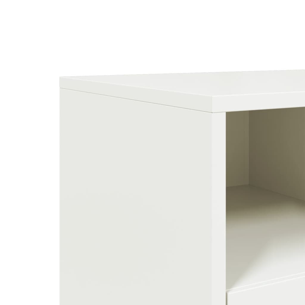 fehér acél TV-szekrény 68 x 39 x 60,5 cm