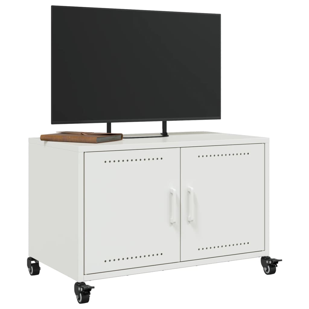 fehér acél TV-szekrény 68 x 39 x 43,5 cm