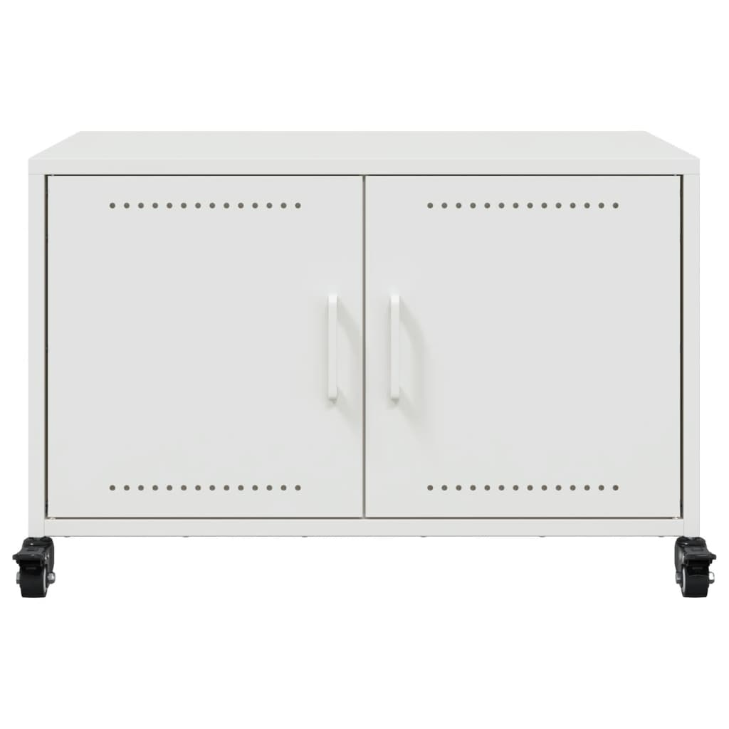fehér acél TV-szekrény 68 x 39 x 43,5 cm